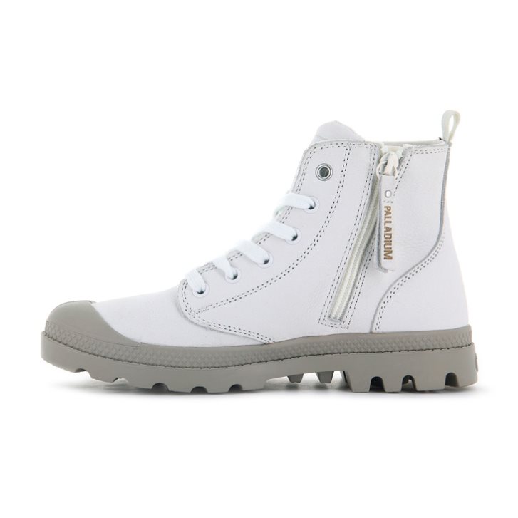 Bottes Palladium Pampa Hi Zip SL Femme Blanche | FR HWK906Y